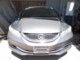 2015 Honda Civic LX Gray Sedan 1.8L AT #A23765
